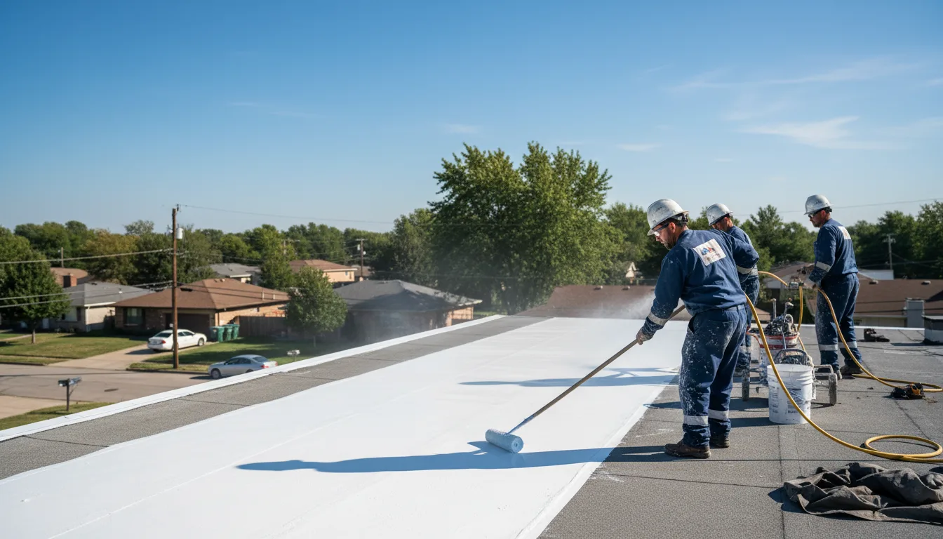 Commercial roof coating in Yeaddiss, KY near me